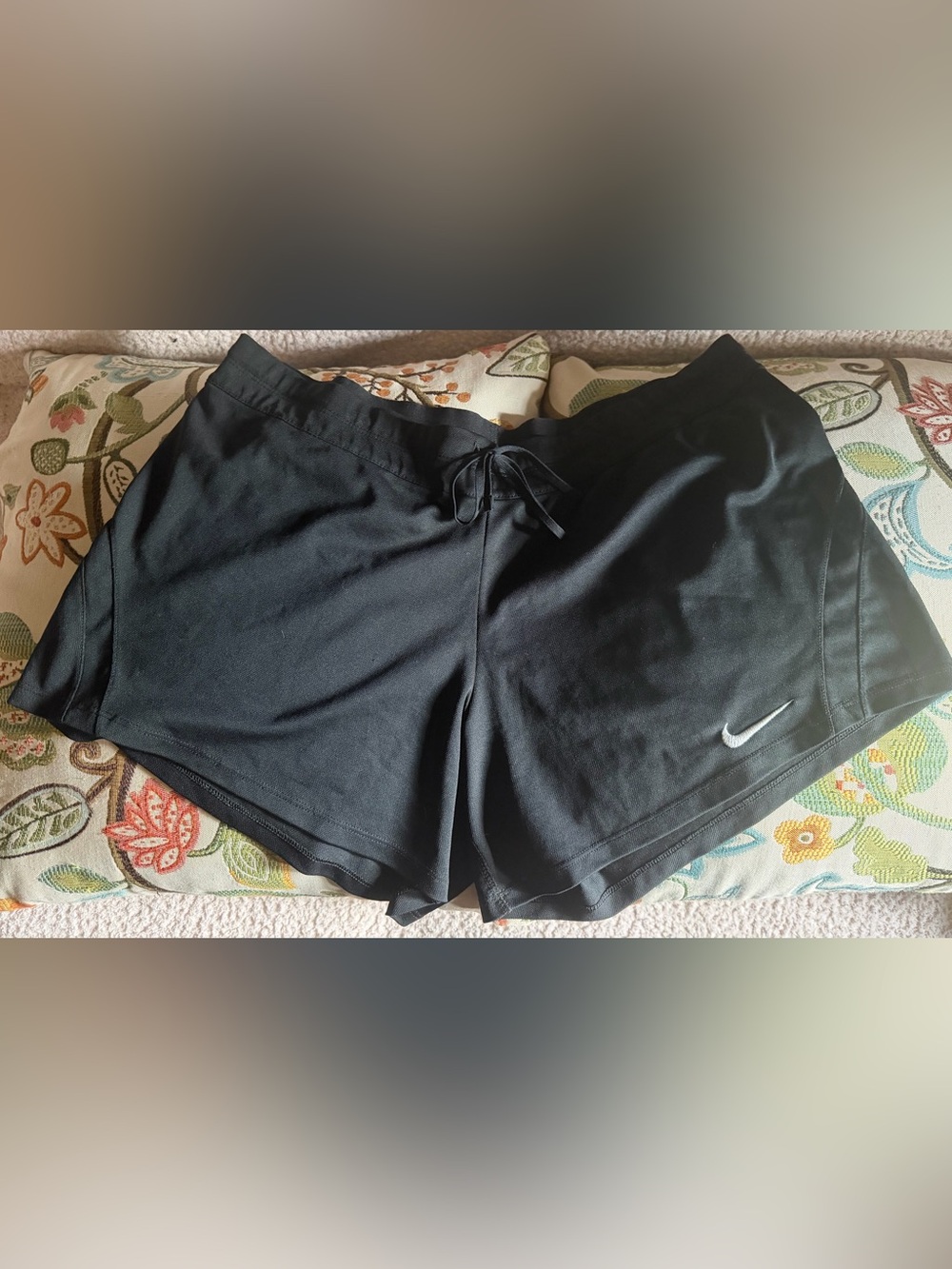 Nike Women's Black Elasticized Waist Athletic  & Free lounge Shorts Bundle